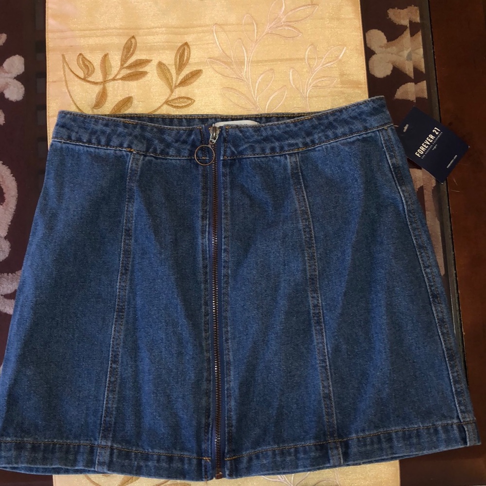 Mini jean skirt